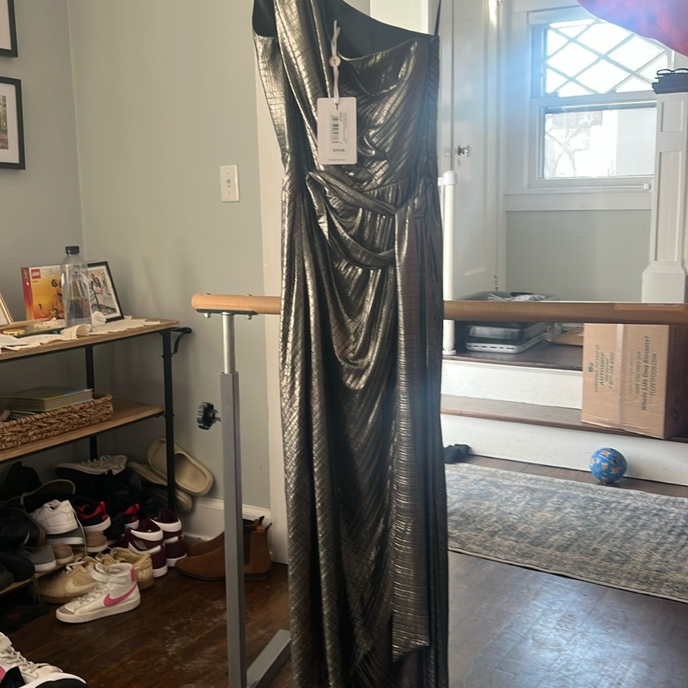 Ted Baker One Shoulder Drape MIDI Dress Size 1 - New with tags!!
